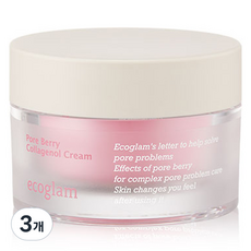 에코글램 포어 베리 콜라겐올 크림, 3개, 50ml
