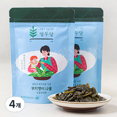 열두달 12개월 부지깽이 나물 피클 장아찌, 100g, 4개