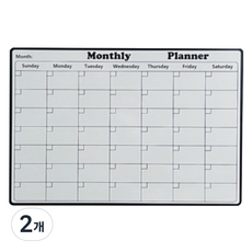 Nana Company 冰箱磁鐵月曆 行程表 磁性行程表 白板, 2個, 大