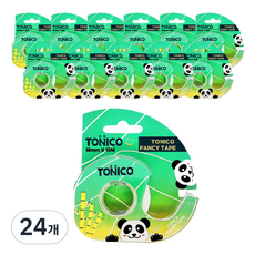 토니코 사무 문구 핸디컷 팬시테이프 18mm X 15M 반투명 팬더, 24개
