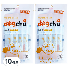 플레이나 도그츄 간식 4p, 오리 + 랍스타, 10세트