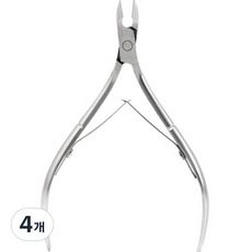 Mivil 去角質指甲護理死皮鉗, 銀色, 4個