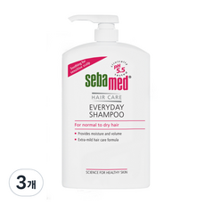 세바메드 에브리데이 샴푸, 1L, 3개
