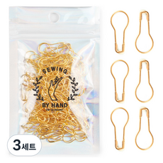 手工編織 燈泡記號環 100入組, 金色, 3套