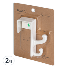 BLANC OBJET 門後掛勾, 2個, 白色