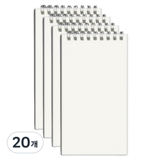 JF COMPANY 透明封面便攜迷你筆記本, 20個, 空白