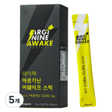 데이팩 아르기닌 어웨이크 스틱 15p, 270g, 5개