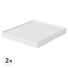 무인양품 캐스터도 장착 가능한 리빙박스 뚜껑 25cm용 4550344902868, 화이트그레이, 2개