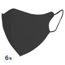 healtime Cocofit 彩色口罩 小型 N KF94, 黑色, 25入, 6個