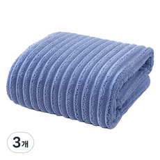 BBOO 순간흡수 대형 비치 바스타월 90 x 170 cm, 블루, 3개