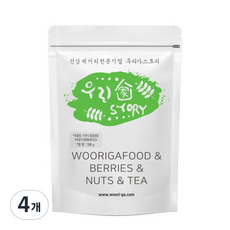 wooriga. 烘炒杏仁粉, 500g, 4包