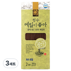 청수식품 청수 메밀이좋아 + 육수 세트 2인분, 280g, 3세트