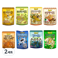 바프 아몬드 허니버터 40g + 와사비 40g + 군옥수수 40g + 마늘빵 40g + 김맛 40g + 쿠키앤크림 40g + 카라멜솔티드 40g + 구운양파맛 40g 세트, 2세트