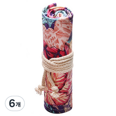 Allode 帆布捲簾式色鉛筆袋 12色 23 x 20 cm, 16 楓葉, 6個