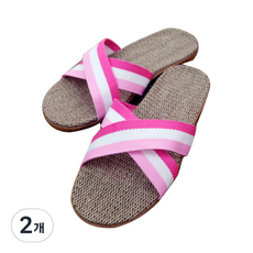 wooree&deco Sablé 室內拖鞋, 粉紅色, 2個