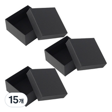 Dometopia 特殊現代禮物盒 12.5 x 12.5 cm, 黑色, 15個