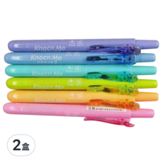 SKB 文明 按動柔光筆 6色, IK-2501A, 12支