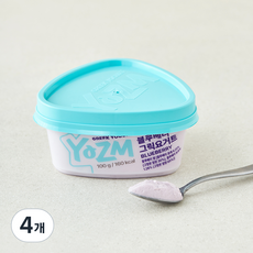 요즘 블루베리 그릭 요거트, 100g, 4개 100g, 4개