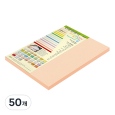 종이문화 레인보우 두꺼운 양면 카드지 205g No 26 피치, A4, 50개