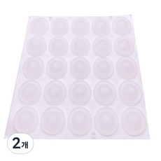 3M Bumpon 防滑貼紙 半透明 A0012 25入, 2個, 透明