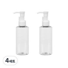 Glassdomae 透明廚房按壓瓶 AC150 + 油瓶蓋, 150ml, 4套