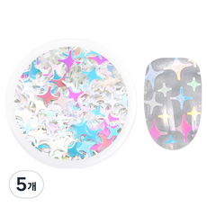 젤로젤로 키라키라 네일 글리터, GL127 오로라, 5개