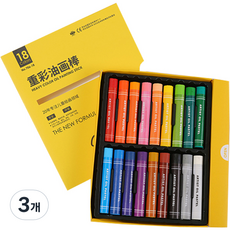 메이크마인 그래피티 에스테틱 오일 파스텔 중국어판 706-18, 18색, 3개