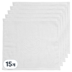 Barista 純棉咖啡廳抹布 白色, 15個