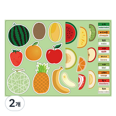 Kiroom 幼兒QQ果凍遊戲貼紙, QQ水果遊戲貼紙, 2個