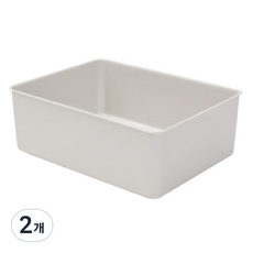 올리브엣 프리미엄 칸칸이 다용도 정리함 1칸, 그레이, 2개