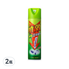 噴效 水性噴霧殺蟲劑 清香型, 600ml, 2瓶