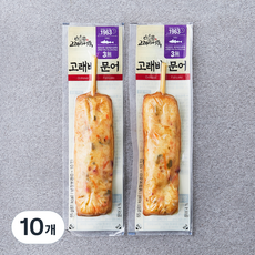 고래사어묵 고래바 문어, 65g, 10개
