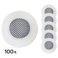 샤워호스 샤워기 샤워헤드 싱크대 수도 누수방지 그물망 고무패킹, 100개