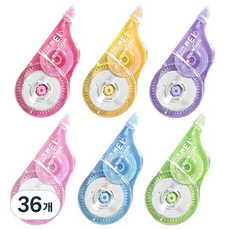 DADA 大容量修正帶 13m, 混色, 36個