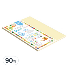 종이문화 스타일리쉬 얇은 혼합색지 120g 11 SN Natural Tone, 8절, 90개