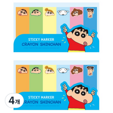 Flyingwhales 蠟筆小新便利貼, 藍色, 180張, 4個