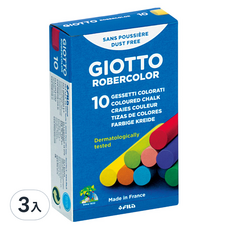 GIOTTO 無毒環保粉筆(10色), 538900, 10支, 30支