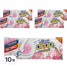 Easy drop 馬桶清潔器 白麝香 補充裝, White Musk, 10個