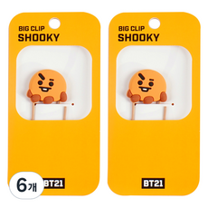 BT21 빅클립 2탄 슈키, 6개, 1개입