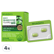 홀베리 와사비다이어트 이소비텍신 슬림 8.4g, 14정, 4개