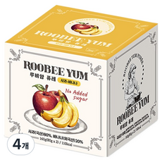 ROOBEE YUM 果泥 2p, 160g, 4個, 混合口味(蘋果/香蕉)