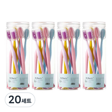 오픈스페이스 컬러 소프트 칫솔 혀클리너 컬러 4종 x 2p 세트, 20세트, 8개입
