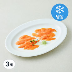 ISEA 대서양 연어 슬라이스 포장횟감 20미 (냉동), 3개, 120g