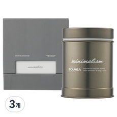 벤딕트 솔베아 대용량 고체 탈취제 미니멀리즘, 360g, 3개