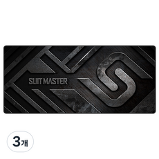 앱코 SUITMASTER 게이밍 장패드 GSM-350B, 블랙, 3개