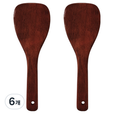 CAMEL 原木漆雞排飯勺, 6個, 木質