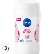 NIVEA 妮維雅 亮白系列止汗爽身乳膏, 3個, 50ml