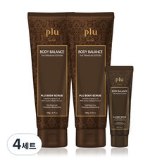 플루 바디밸런스 스크럽 더 프리미엄 에디션 180g x 2p + 50g, 4세트, 360g