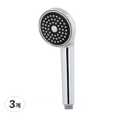 리버그린 빅 꽃살비 샤워헤드, 3개, 블랙