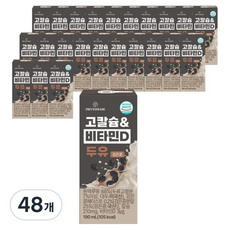 파이토메이드 고칼슘 & 비타민D 두유 검은콩, 48개, 190ml